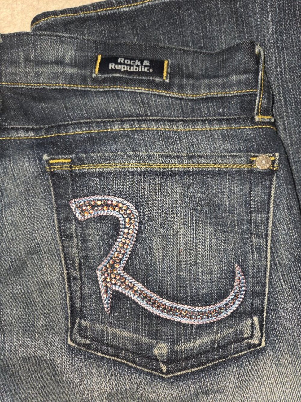 Rock and Republic Swarovski Crystal jeans